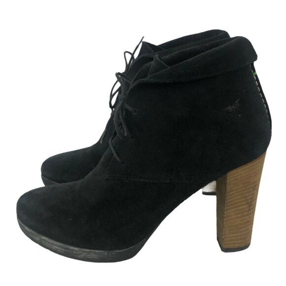 Docksteps Size 39 US 9 Black Suede Lace Up Boot - Picture 3 of 5